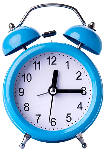Blue Alarm Clock